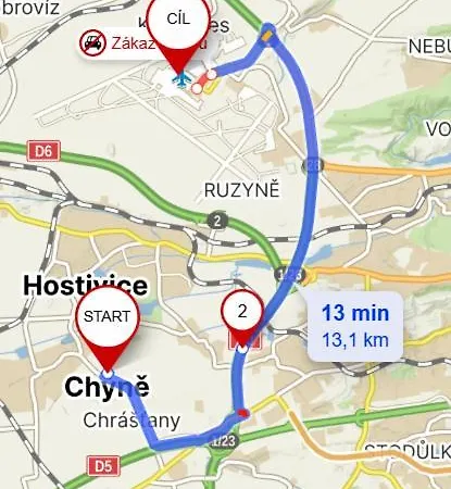 公寓 Airport Visek Chýně