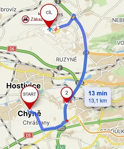 דירה Airport Visek Chýně